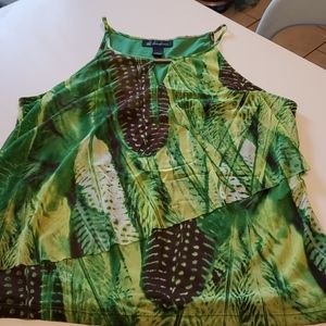 Green xl women's tank top